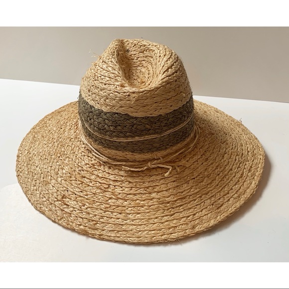 Zara Wide Brim Straw Panama Hat - Picture 4 of 8